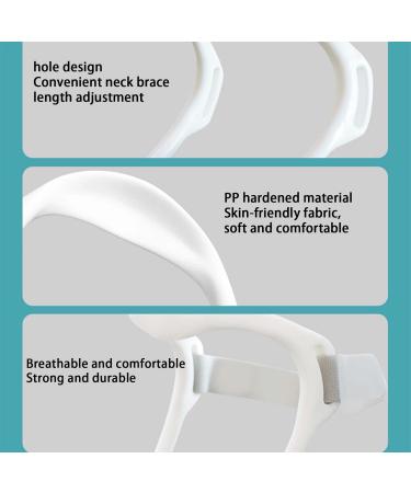 10 Neck Corrector | Comfortable Neck Brace for Men Cervical Traction Neck Shoulder Relaxer Traction Device Improving Forward Head Posture for Home Work School N 10 Pcs White Strap Neck Brace - Buy Online on GoSupps.com