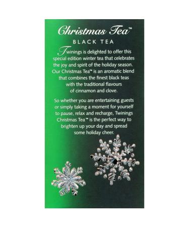 Twinings of London Christmas Black Tea - Spicy & Warm Taste - Cinnamon & Cloves - Individually Wrapped - 120 Tea Bags (4 Pack) - Buy Online on GoSupps.com
