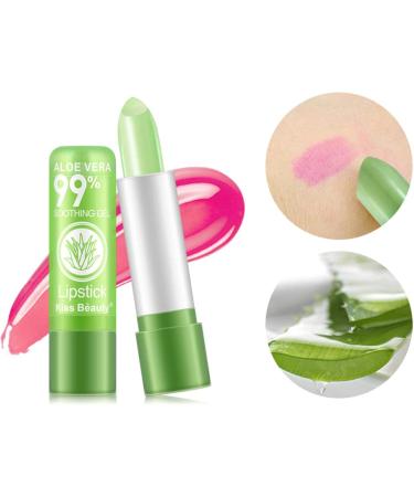 Moisture Lip Balm - Aloe Vera Lipsticks Moisturizing Color Changing Lipstick Long Lasting Nutritious Lip Balm Lips Hydrating Lip Gloss - Buy Online on GoSupps.com