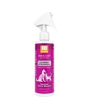 Nootie Daily Spritz Pet Conditioning Spray - Dog Conditioner for Sensitive Skin - Long Lasting Fragrance - No Parabens, Sulfates, Harsh Chemicals or Dyes - Revitalizes Dry Skin & Coat - Various Scents 8 oz_Japanese Cherry Blossom Japanese Cherry Blossom