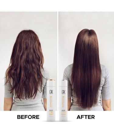 GK HAIR Color Protection Shampoo & Conditioner Combo | Moisturizing Argan Oil Formula | Paraben & Sulfate Free for Damaged Frizzy Oily & Dry Hair - International Shipping - Buy Online on GoSupps.com