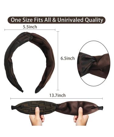 EXTREE Wide Headband for Women - Contrast Color Luxury Design - Fashionable Hair Wrap - Buy Online on GoSupps.com
