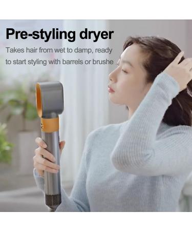 Pre-Styling Dryer Attachment for Dyson Airwrap - Gold Nozzle Replacement & Rotating Curling Barrels | Enhance Your Hair Styling Experience - Buy Online on GoSupps.com