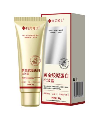 Znnhnn Gold Collagen Cream 50g Gold Collagen AntiWrinkle Cream Skin Firming Cream for Face Gold Collagen Korea Cream Extended Deep Hydration for Improved Firmness Gold 1