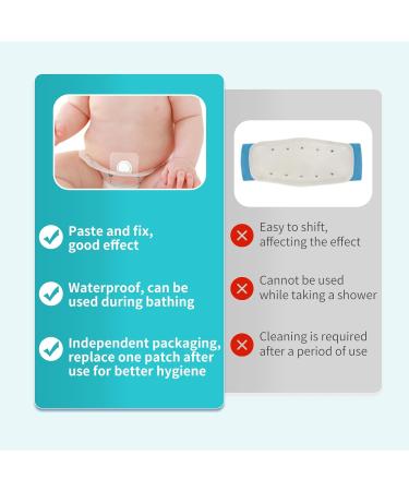 Buy Baby Belly Navel Patches - 15 Pieces Waterproof Cotton Pads for Umbilical Hernia | Belly Button Shaper & Wrap - 8x8cm - Buy Online on GoSupps.com