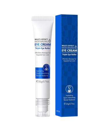 BSMKCL Eye Cream with Roller Eye Cream for Dark Circles and Puffiness Uner Eye Roller Cream Massage Ball Reduce Wrinkles Fine Lines Firming Tightening Eye Skin Eye Lift for Men & Women