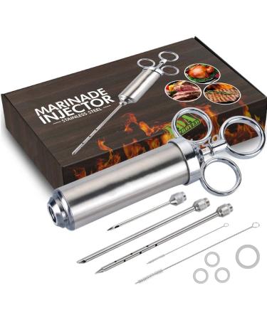 YIWENG Meat Marinade Injector | 304 Stainless Steel | 3 Needles | BBQ & Grill Seasoning Tool | Perfect for Turkey Cooking & Spice Accessories - Buy Online on GoSupps.com