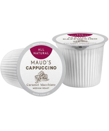 Maud's Caramel Macchiato Coffee Pods - Medium Roast 16ct | 100% Arabica, Solar Energy, Recyclable, KCup Compatible - Buy Online on GoSupps.com
