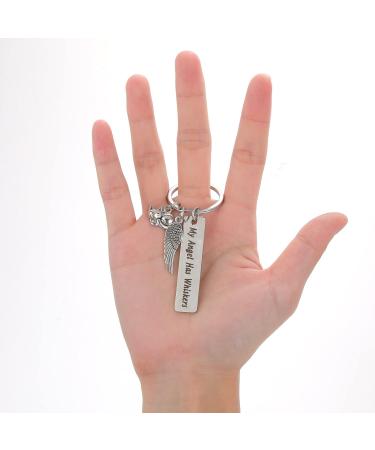 Cobee Cat Memorial Gift Keychain Loss of Pet Key Chain Pet Loss Sympathy Gifts for Cat Pet Lover Women Men - Buy Online on GoSupps.com