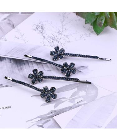 FRCOLOR 4 Pairs Crystal Bobby Pins Vintage Bobby Goody Barrettes for Women Diamond Headpiece Silver Barrettes Rhinestone Barrettes Silver Headpiece Tiara for Girls Bride Cut off Hair - Buy Online on GoSupps.com