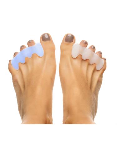 Hammer Toe Straightener - (2 Pair) Correct Toes with Orthopedic Bunion Corrector for Men & Women. Great Choice for Toe Stretching Sore Toes Hammer Toes Yoga Pedicures and More