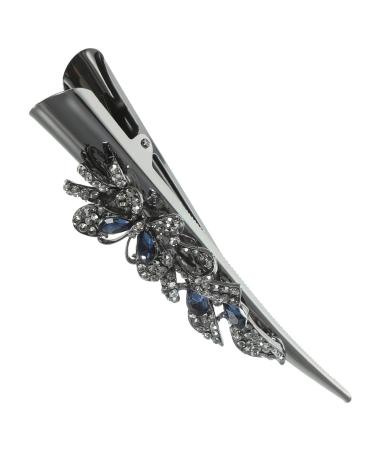 PAMINGONO Rhinestone Barrettes for Women Hair Barrettes for Women Fine Hair Rhinestone Hair Barrette Hair Clips for Styling Fancy Barrettes for Women's Hair Decorative Hair Clips Hair Bling