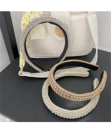 Women's Imitation Rhinestone Velvet Tiara Headband - Black - Buy Online on GoSupps.com