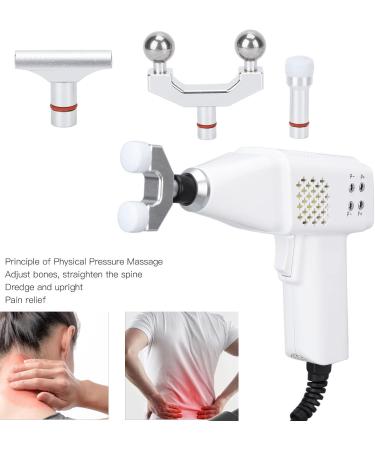 Electrical Chiropractic Correction Tool - 4 Heads 9 Strengths Deep Muscle Massage Device for Spine Relaxation - 100-240V - Buy Online on GoSupps.com