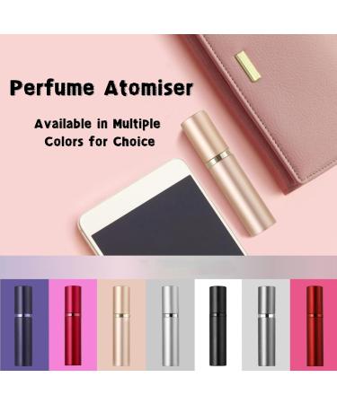 Brarios Travel Perfume Atomizer - 5ml Refillable Mini Spray Bottle - Portable & Compact Black (Y-Black) for On-the-Go Fragrance - Buy Online on GoSupps.com