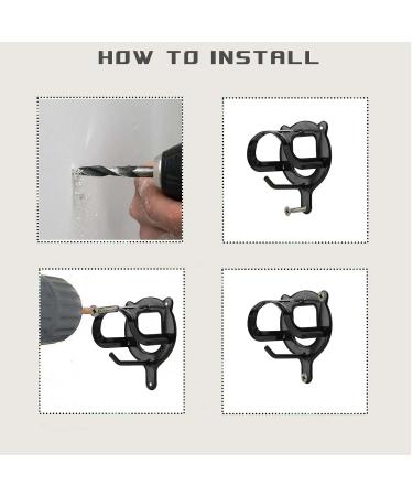 HDYEGIOU 6 Counts Horse Bridle Rack Bridle Bracket Bridle Hooks Metal Halter Hanger with Tubes and Screws for Horse Barn Supplies Black - Buy Online on GoSupps.com