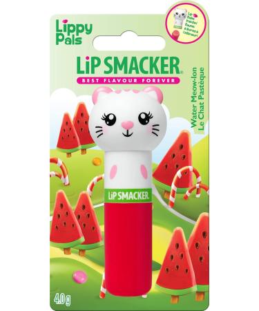 Lip Smacker Lippy Pals Kitten Lip Balm - Watermelon Flavor - Perfect Sweet Gift for Kids - Single Water Meow - 2022 Edition - International Shipping Available - Buy Online on GoSupps.com