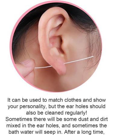 Ear Piercing Cleaning Kit 70 Pieces Ear Wax Removal Solution 15ml for Men Women Travel Home - Buy Online on GoSupps.com