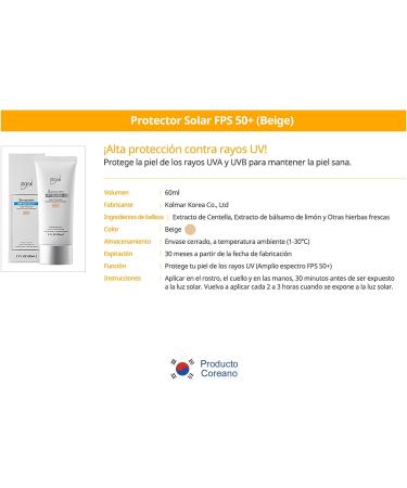 Atomy Cream Sun Pa Sunscreen SPF50 Uv Beige White 60ml SPF Skin Care 50 Bb Block - Buy Online on GoSupps.com