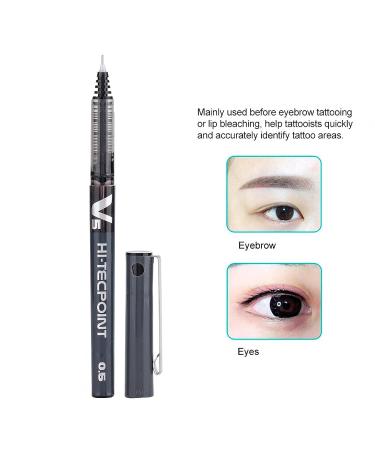 2 Color Tattoo Marker - Semi-Permanent Eyebrow Positioning Pen in Black - Buy Online on GoSupps.com