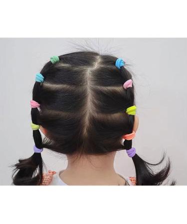 AHENOD 100PCS Small Hair Ties - Seamless Elastic Ponytail Holders for Girls and Kids (Multicolor) - Buy Online on GoSupps.com