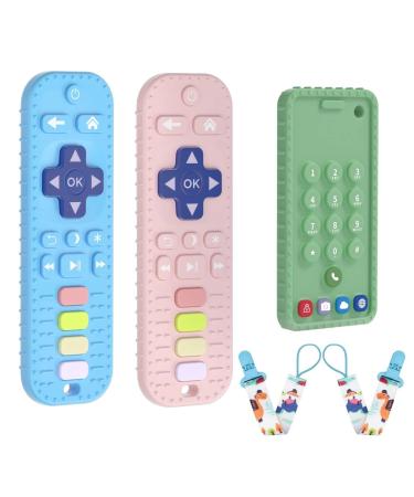 JIECH Remote Teether Toys for Babies & Phone Teether Toys for Babies