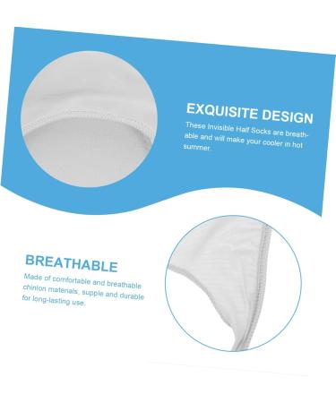 25 Pairs Anti-Slip Invisible Forefoot Socks for Women - Comfortable Half Socks for High Heels & Everyday Wear - Buy Online on GoSupps.com