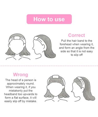 AOMIG Spa Headbands for Women - Fluffy Elastic Bowknot Hair Bands Set with Wrist Straps - Pink - Buy Online on GoSupps.com