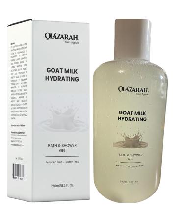 Goat Milk Hydrating Bath & Shower Gel - Nourish Your Skin with Pure Hydration Paraben-Free & Gluten-Free 8.5 Fl. oz