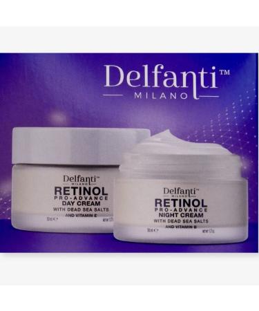 Shop Delfanti-Milano Retinol Pro-Advance Duo Pack - Anti-Aging Day & Night Creams with Dead Sea Minerals | Made in Italy - Buy Online on GoSupps.com