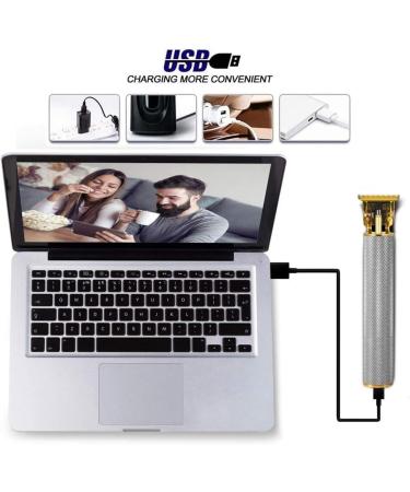 Yamloveme Trimmer Yamloveme Cordless Hair Clipper Multifunction Beard Trimmer for Men Waterproof USB Charging Cutting T Blade Grooming Hair Cutting Kit (C-Gold) - Buy Online on GoSupps.com