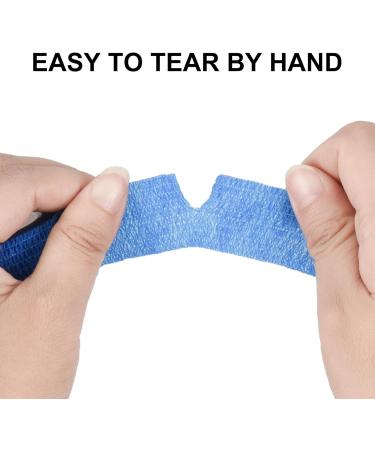Sagafly Self-Adhering Bandage - 12 Rolls 2.5cm x 4.5m | Elastic First Aid Finger Tape Koh siver Bandage for Easy Fixing & Mixed Colors - Buy Online on GoSupps.com