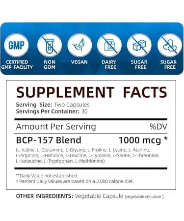  BPC-157 Peptide Capsules New Protective Compound 157 60 Capsules - Buy Online on GoSupps.com