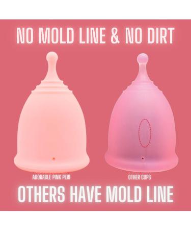 Adorable Pink Menstrual Starter Kit | Comfortable Reusable Menstrual Cup with Travel Storage Bag (S Pink) - Shop Now - Buy Online on GoSupps.com
