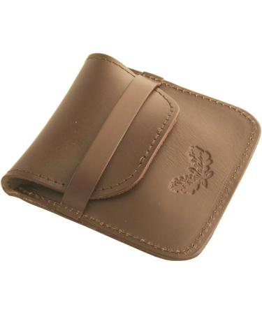 Premium Brown Leather Cartridge Case for 5 Large Bullets - Secure Closure Flap | Ideal for Outdoor Adventures - Buy Online on GoSupps.com