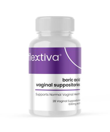 Boric Acid Vaginal Suppositories - Boric Acid Pills for Women - Vaginal Health pH Balance for Women - Supports Vaginal Odor Control (600mg 28 Capsules)