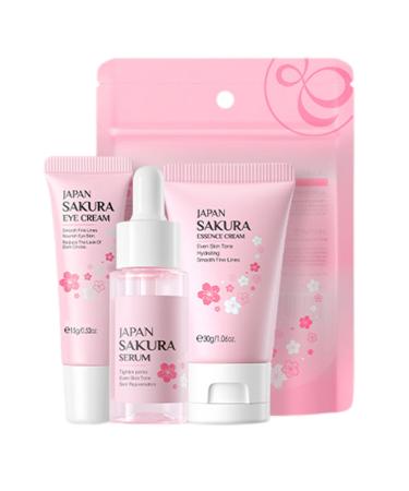 Skincare Gifts for Teen Girls, Skincare Set, Cherry Blossom Skincare Sets, 3 Piece Gift Set with Eye Cream, Serums, Creams, Lotion ...