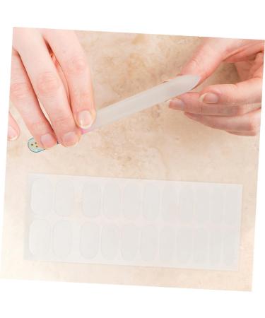 Mikinona 8 Sheets Nail Patch Nail Polish Stickers Toe Nail Wraps Nail Wrap Stickers Fingernail Stickers Gel Stickers for Nails Transparent Stickers Gel Pedicure Kit Double Sided Tape - Buy Online on GoSupps.com