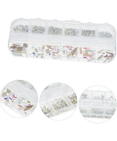 Housoutil 1 Box Nail Drill Manicure Charm Diy Nail Art Diamond Nail Art Stickers Glitter Rhinestone Nails Rhinestone for Nails Manicure Supplies Decor Nail Diamonds Assorted - Buy Online on GoSupps.com