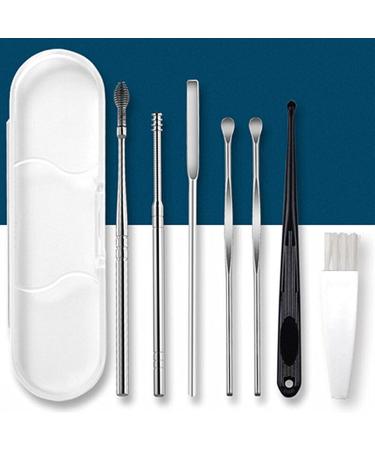 2sets Ear Cleaner Earwax Removal Tool Earpick Curette Reusable Ear Cleaning Wax Remover Spring Spoon Ear Pick Cleanser Care (Color : C-Silver) - Buy Online on GoSupps.com