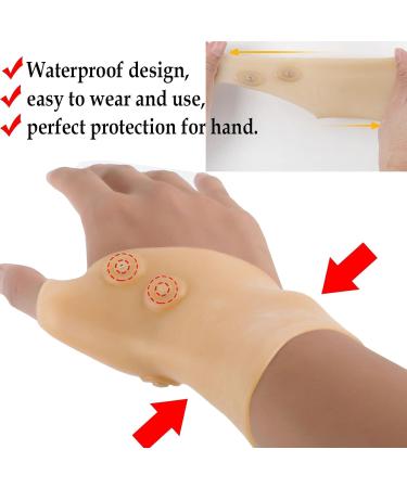6-Piece Gel Carpal Tunnel Wrist Brace Set with Magnetic Support - Waterproof Silicone for Arthritis & Tendonitis Relief - Buy Online on GoSupps.com
