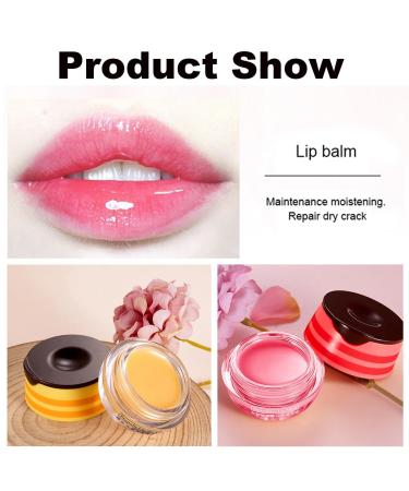 2PCS Strawberry & Honey Lip Balm Vitamin E Moisturizing Propolis Sleeping Lip Mask Effective Reduces Lip Lines Prevention Dry and Cracked Lip Scrubs Exfoliator Smoothing Dry Lip Care 1 Pack Strawberry & 1 Pack Honey 3.8 O  - Buy Online on GoSupps.com