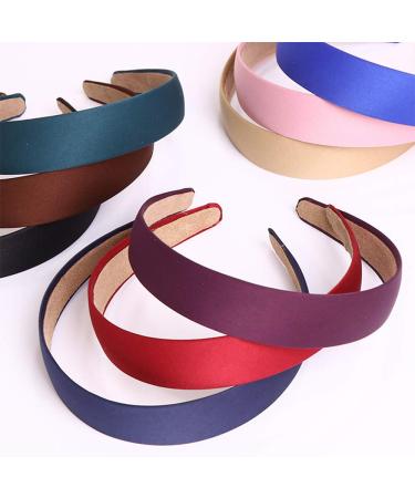 9 Pieces Satin Frontal Ligaments - Slipproof Hair Bands for Women & Girls | DIY Hair Jewelry & Head Straps - 9 Colors Available - Buy Online on GoSupps.com