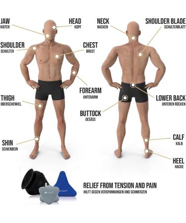 Bozeera Trigger Point Massage Set | 3x Pain Relief Devices with Suction Cup | Muscle Pain & Tension Relief | Includes Video Instructions & Booklet for Ultimate Comfort - Buy Online on GoSupps.com