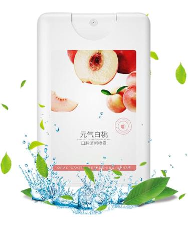 Mund Frischungspray - Long-lasting Oral Spray | Floral Fruity Fragrance pH Balanced Portable 11ml Mouthwash for Adults - Voihamy Vitality White Peach - Buy Online on GoSupps.com
