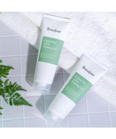 Buy BONAJOUR Green Tea AHA Peeling Gel - Best Korean Vegan Exfoliator | Deep Facial Exfoliating Gel 5.1Fl.oz - International Shipping Available - Buy Online on GoSupps.com