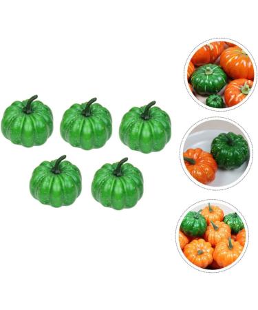 Artibetter 5pcs Simulation Green Pumpkin Thanksgiving Decors Fall Harvest Mini Pumpkins Simulation Lifelike Pumpkins Halloween Supplies Pumpkin Adornment Fall Decor Ornament Foam Fake Pumpkin - Buy Online on GoSupps.com