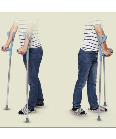 ATHUAHLR LRVTREC Forearm Crutches Adjustable Walking Stick Double Crutches Height Adjustable Crutches Aluminum arm Cane Lightweight Arm Crutch - Buy Online on GoSupps.com