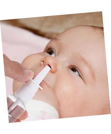 Baby Nasal Spray Bottle and Booger Sucker Kit - Portable Nose Nebulizer for Nasal Cleaning - Small Transparent 12.5X3X3CM - Buy Online on GoSupps.com