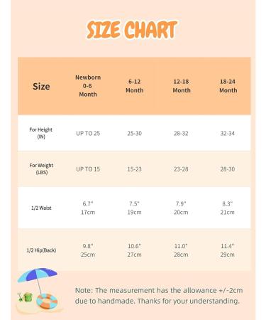 Buy Wevswe Baby Swimming Pants for Girls | UPF 50+ Washable Swimming Diaper for Toddlers 6-12 Months | Absorbent & Soft for Swimming Lessons Orange Fruits Design - Buy Online on GoSupps.com